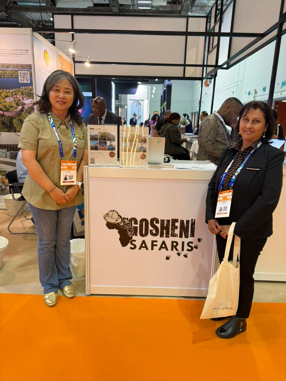 Director Susan at Gosheni Safaris Pavilion — East Africa & Sri Lanka Wildlife Corridor