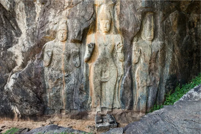 Rock Cut Buddha, Sri Lanka